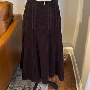 Cabi Brown Cord skirt. Size 10.